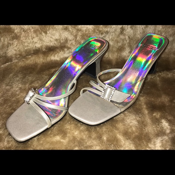 Size 10 - Slip-on heel sandals with short heel - Picture 3 of 6